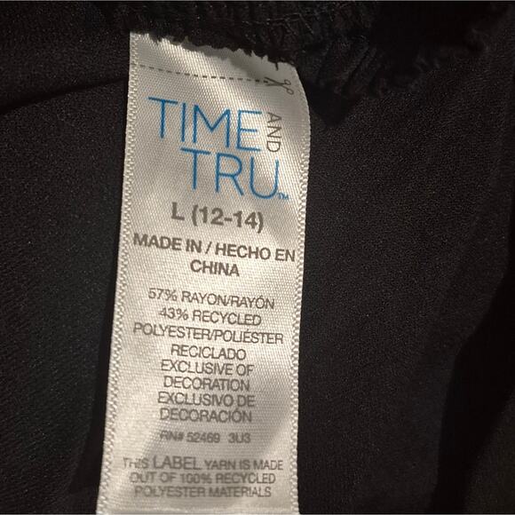 Time And Tru | NWT | Black Wideleg Pants | Large - Picture 7 of 8